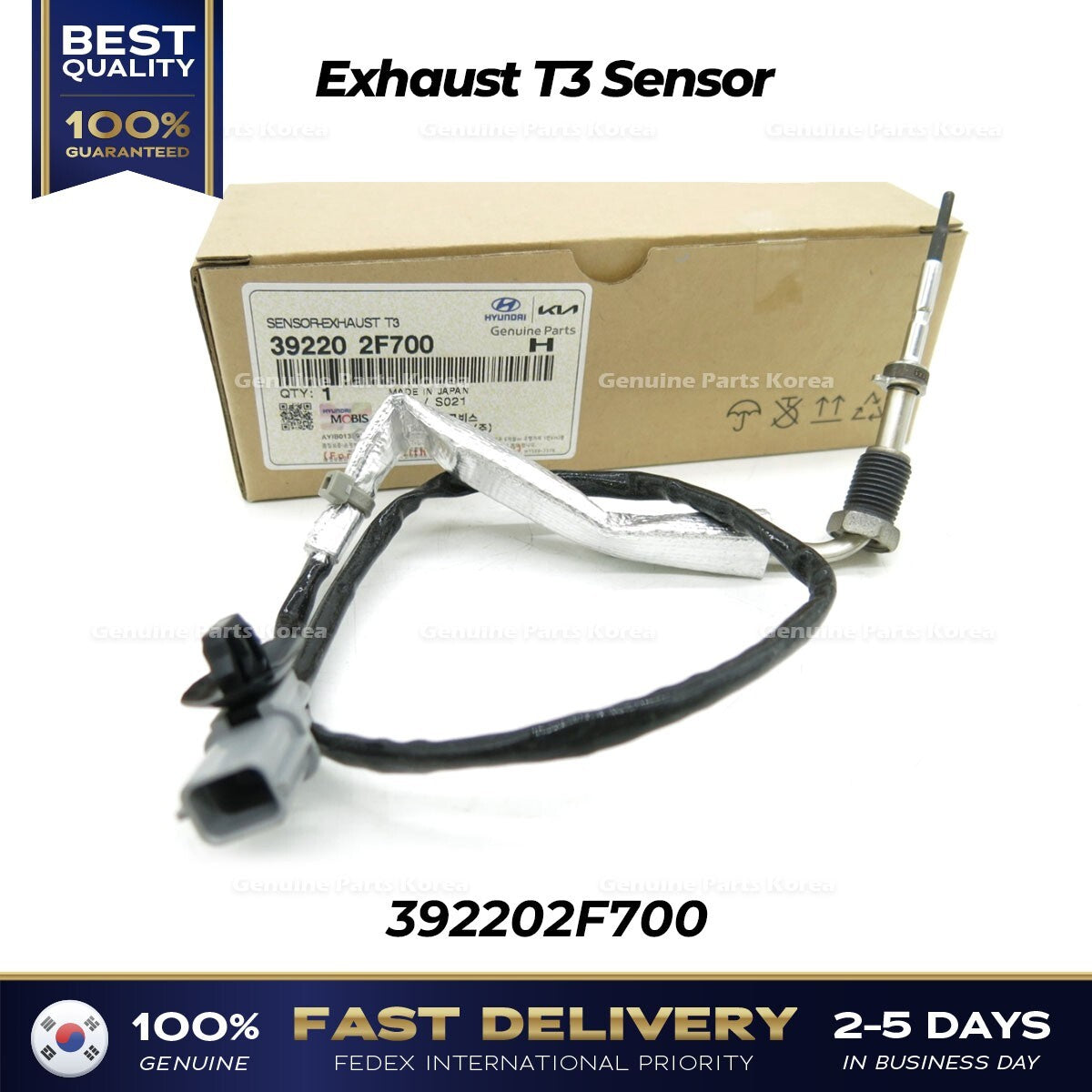 Genuine Exhaust T3 Sensor 392202F700 for Hyundai Staria Palisade