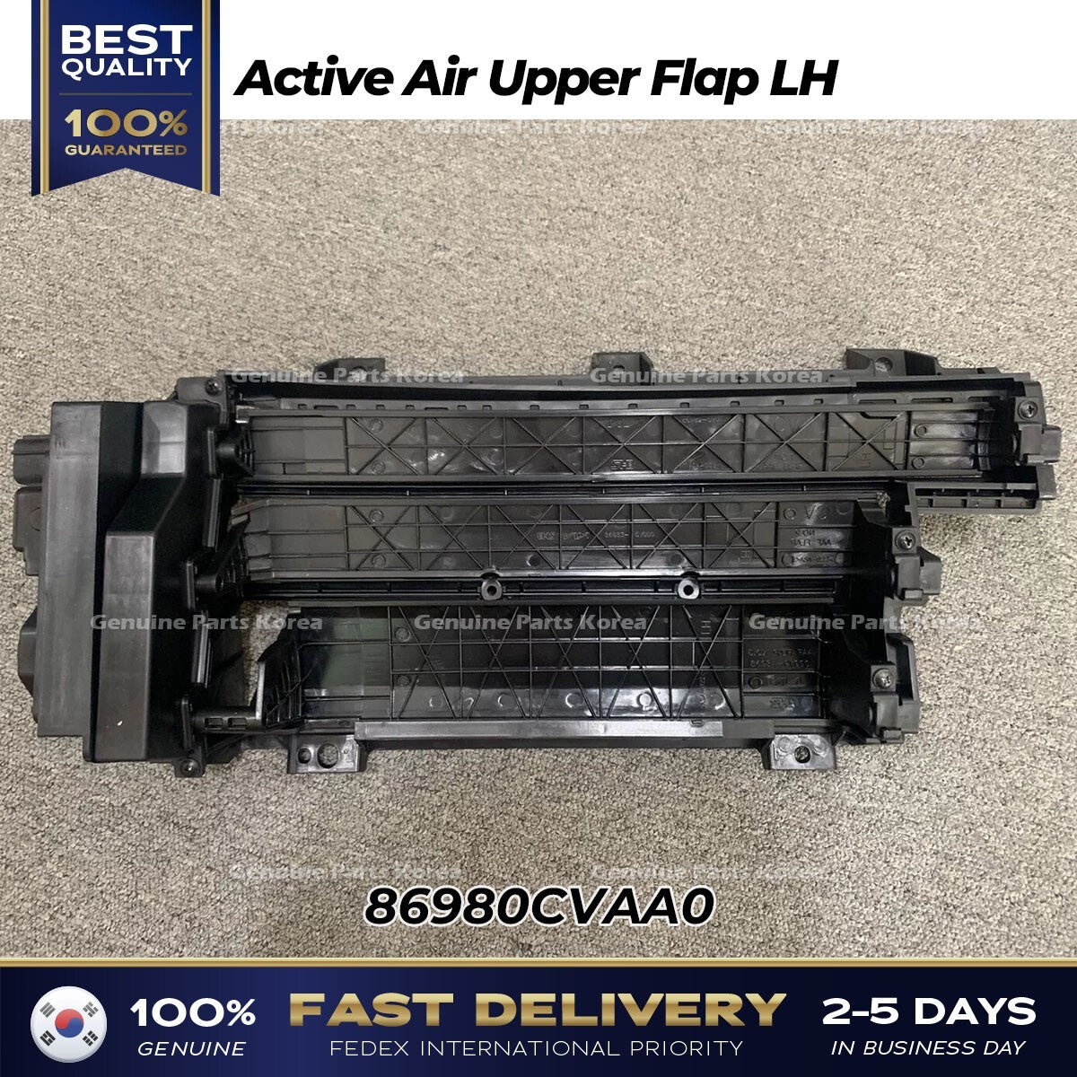 Genuine Active Air Upper Flap LH 86980CVAA0 for Kia EV6
