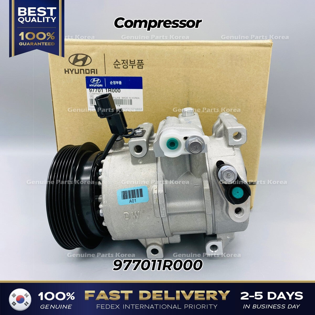 Genuine Compressor 977011R000 for Hyundai Accent
