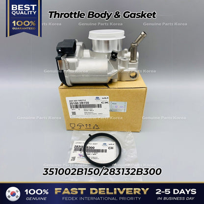 Genuine Throttle Body & Gasket 351002B150 for Hyundai Accent Kia Rio