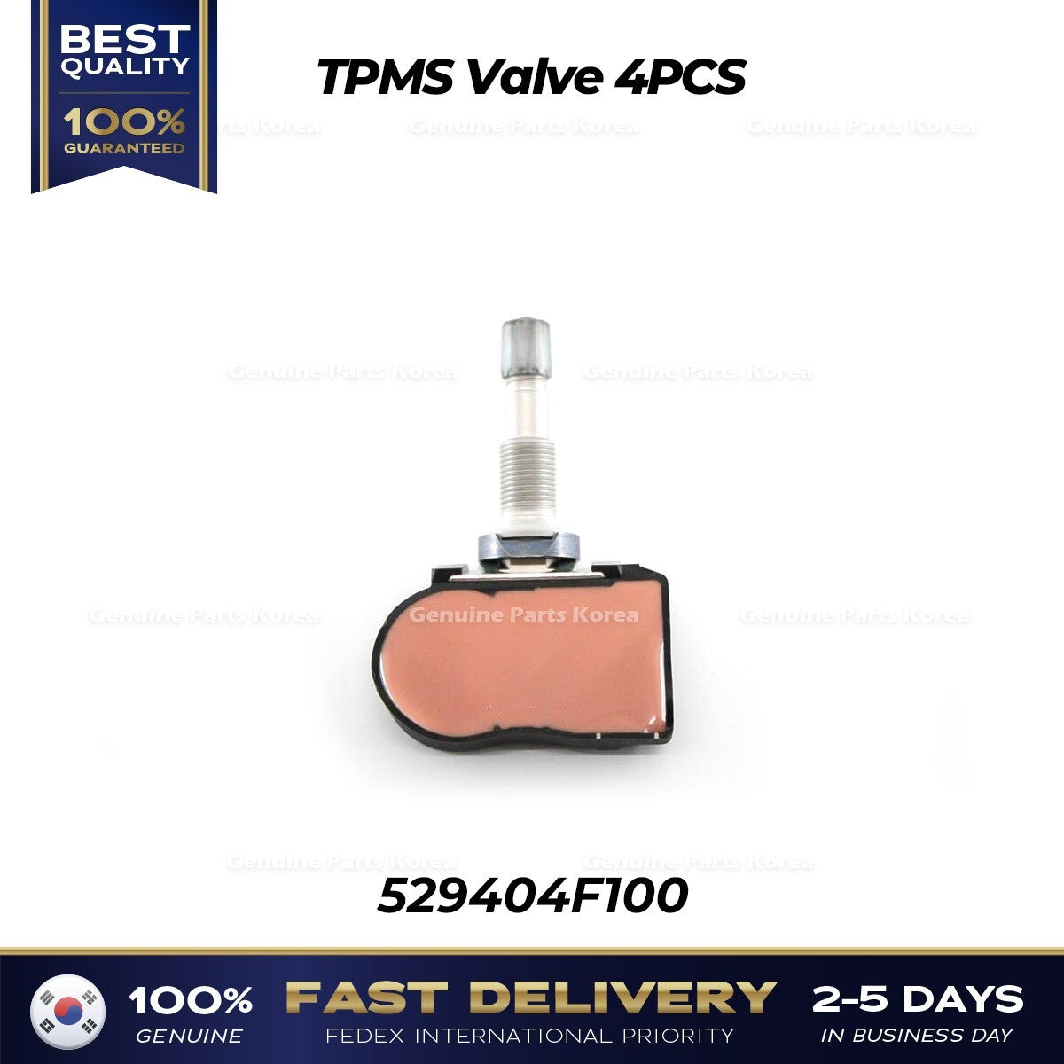 Genuine TPMS Valve 4PCS 529404F100 for Hyundai H1 Porter II Kia Bongo III