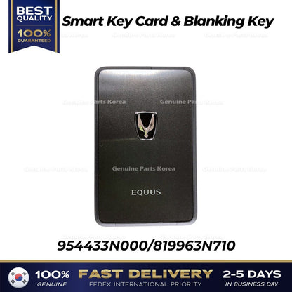 Genuine Smart Key Card & Blanking Key 954433N000 for Hyundai Equus