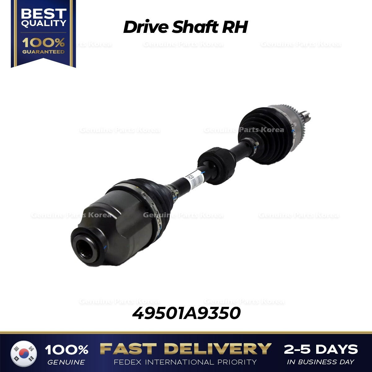 Genuine Drive Shaft RH 49501A9350 for Kia Sedona