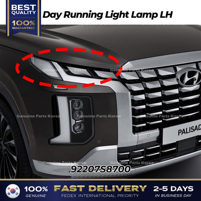 Genuine Day Running Light Lamp LH 92207S8700 for Hyundai Palisade