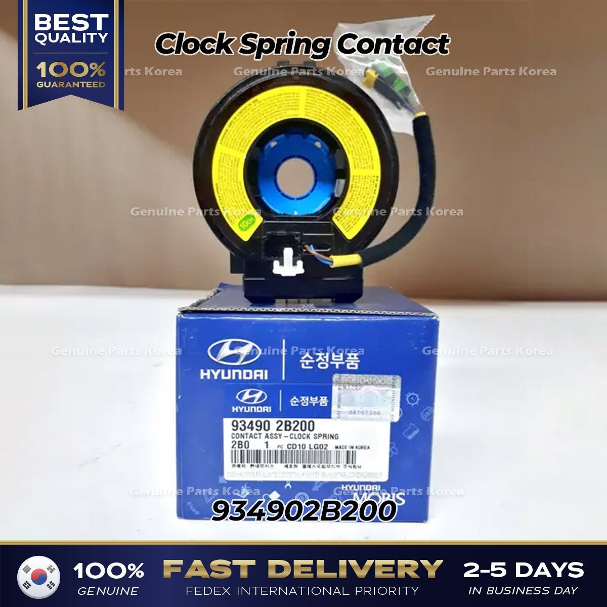 Genuine Clock Spring Contact 934902B200 for Hyundai Santa Fe