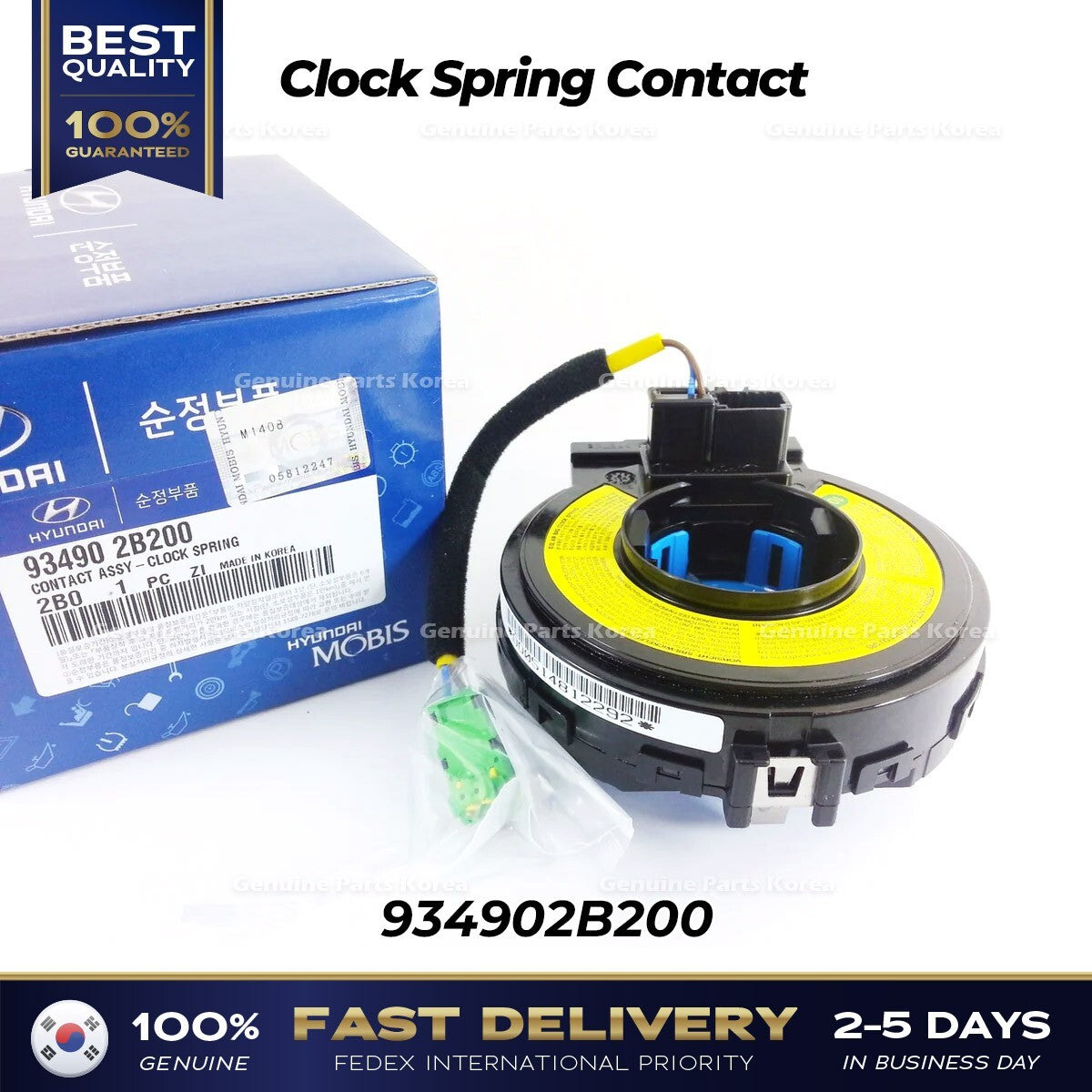 Genuine Clock Spring Contact 934902B200 for Hyundai Santa Fe