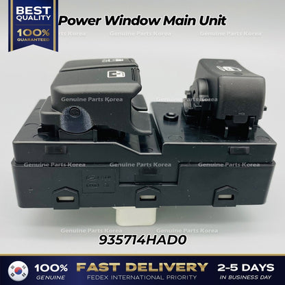 Genuine Power Window Main Unit 935714HAD0 for Hyundai H1