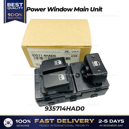Genuine Power Window Main Unit 935714HAD0 for Hyundai H1