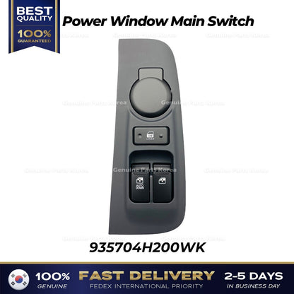 Genuine Power Window Main Switch 935704H200WK for Hyundai H1