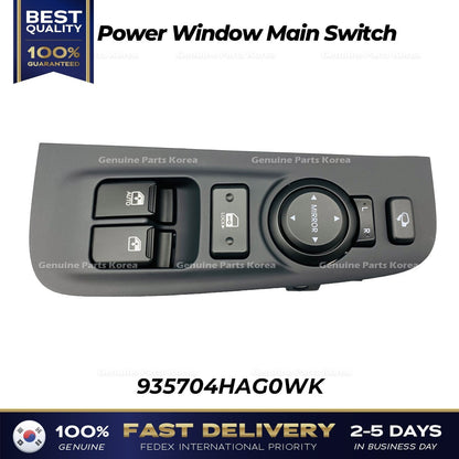 Genuine Power Window Main Switch 935704HAG0WK for Hyundai H1