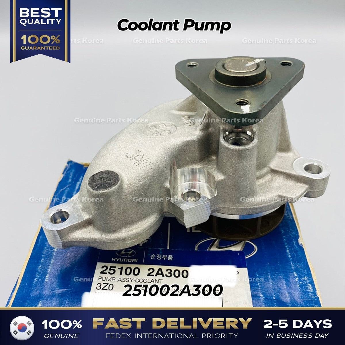 Genuine Coolant Pump 251002A300 for Hyundai Accent Kia Carens