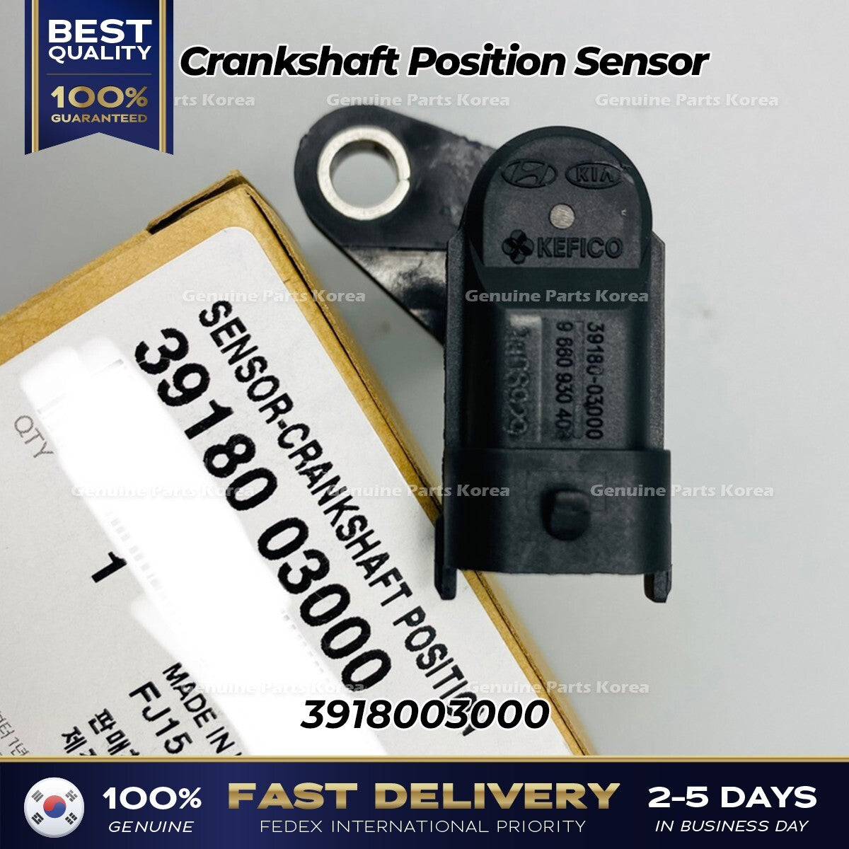 Genuine Crankshaft Position Sensor 3918003000 for Hyundai Accent Kia Rio