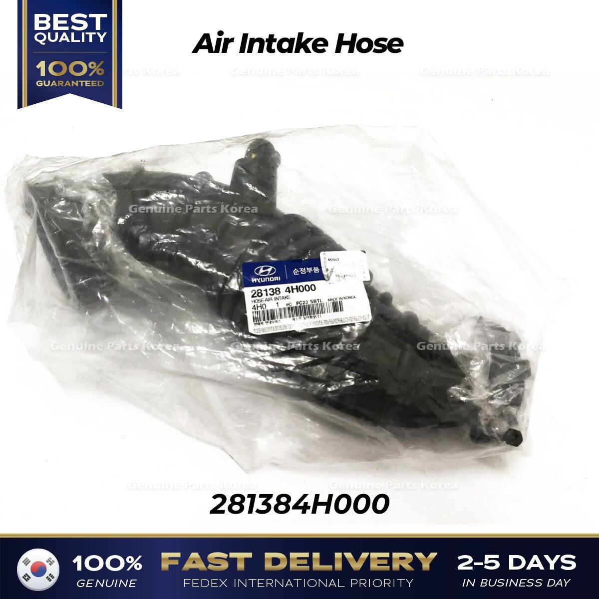 Genuine Air Intake Hose 281384H000 for Hyundai H1