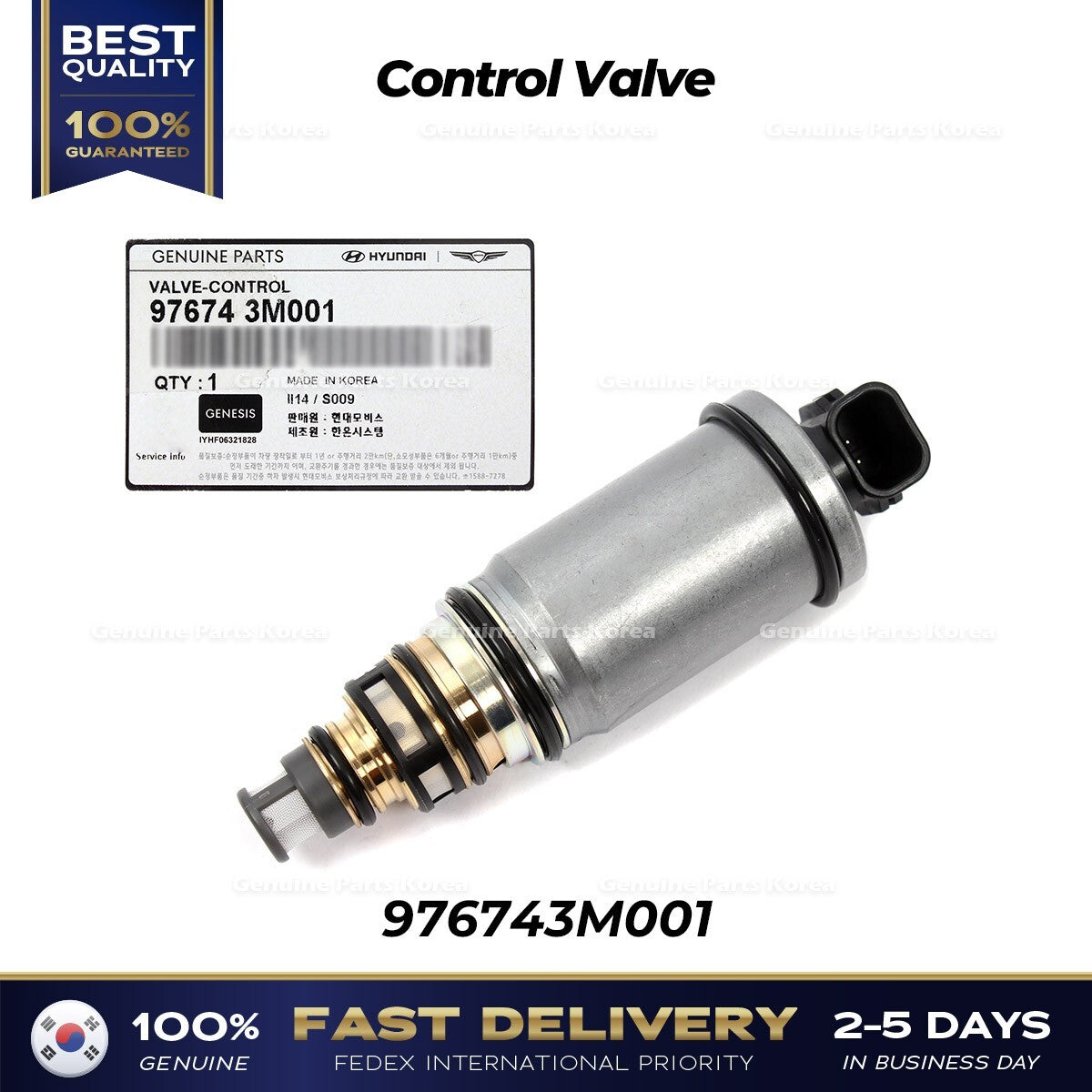 Genuine Control Valve 976743M001 for Hyundai Accent Kia Cadenza