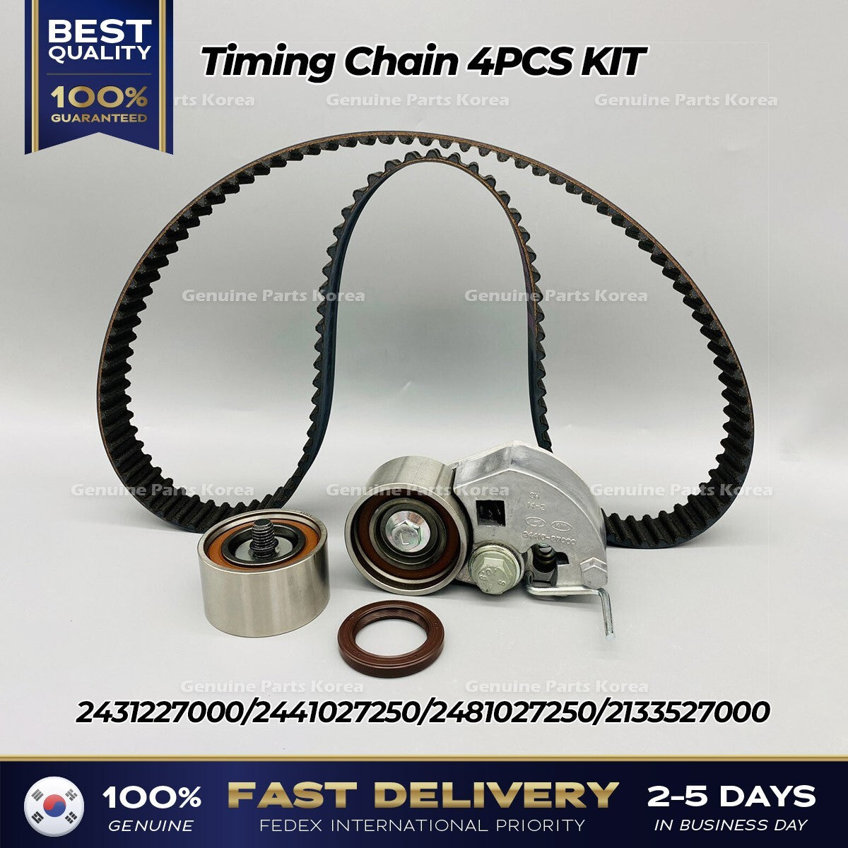 Genuine Timing Chain 4PCS KIT for Hyundai Tuscon Kia Sportage