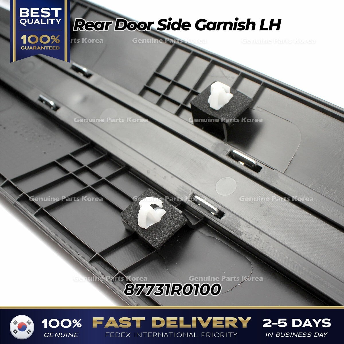 Genuine Rear Door Side Garnish LH 87731R0100 for Kia Carnival