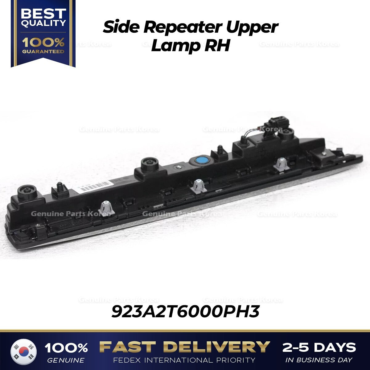 Genuine Side Repeater Upper Lamp RH 923A2T6000PH3 for Hyundai Genesis GV80