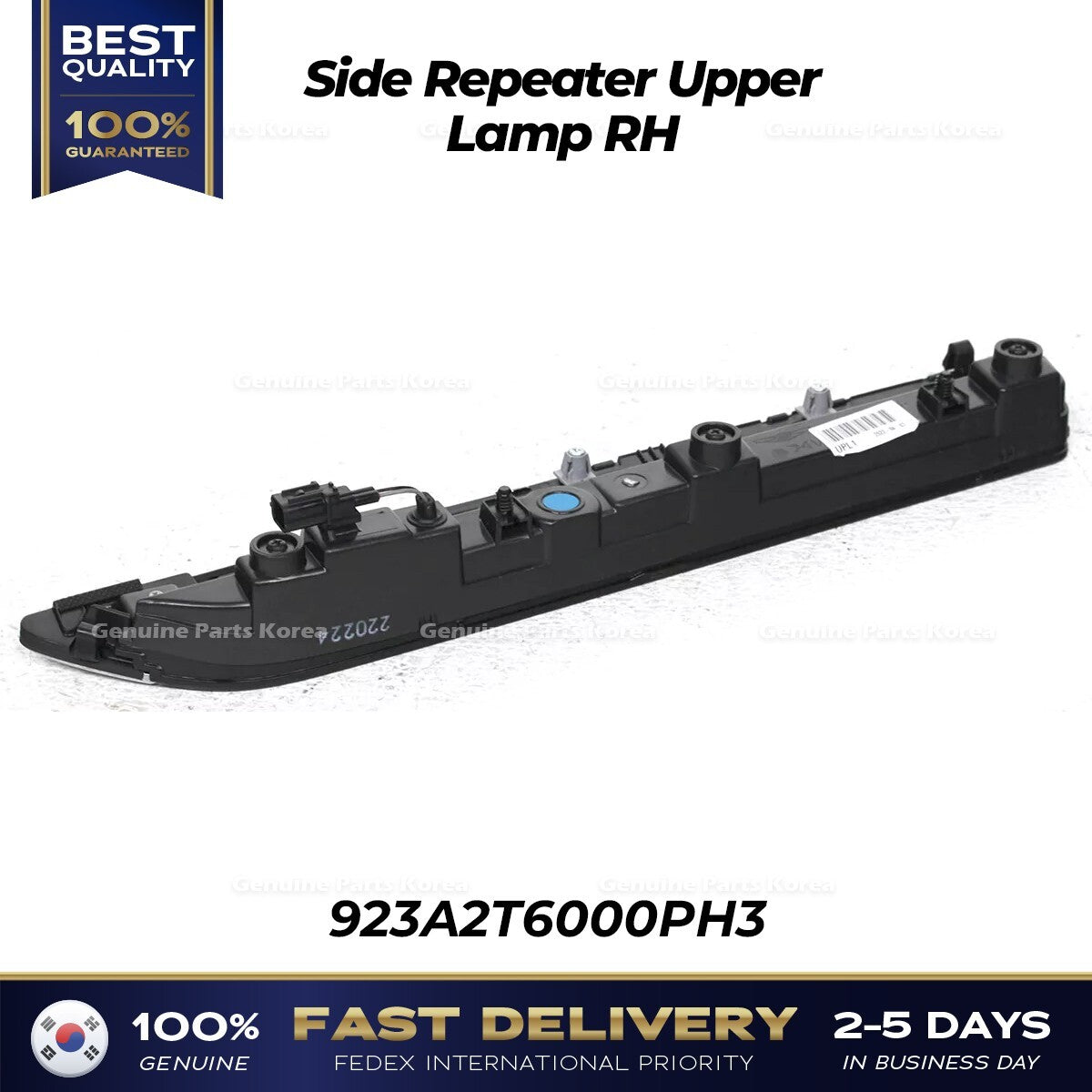 Genuine Side Repeater Upper Lamp RH 923A2T6000PH3 for Hyundai Genesis GV80