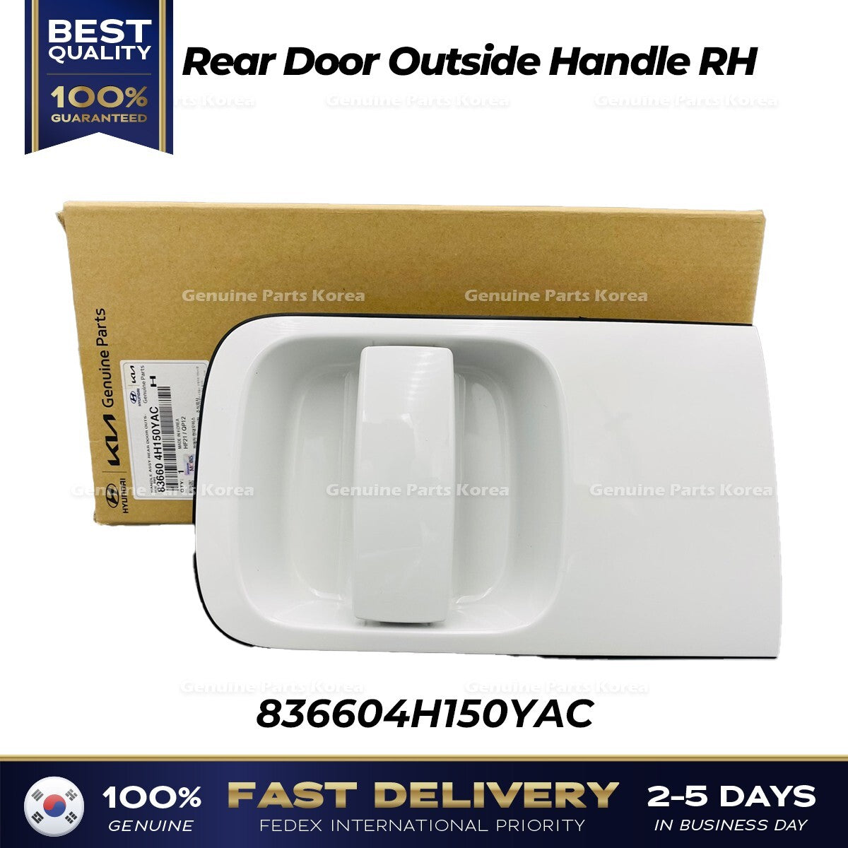 Genuine Rear Door Outside Handle RH 836604H150YAC for Hyundai H1