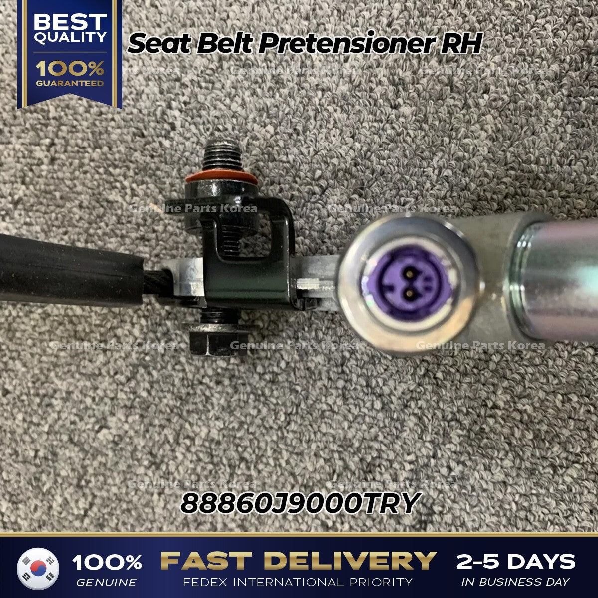 Genuine Seat Belt Pretensioner RH 88860J9000TRY for Hyundai Kona Veloster