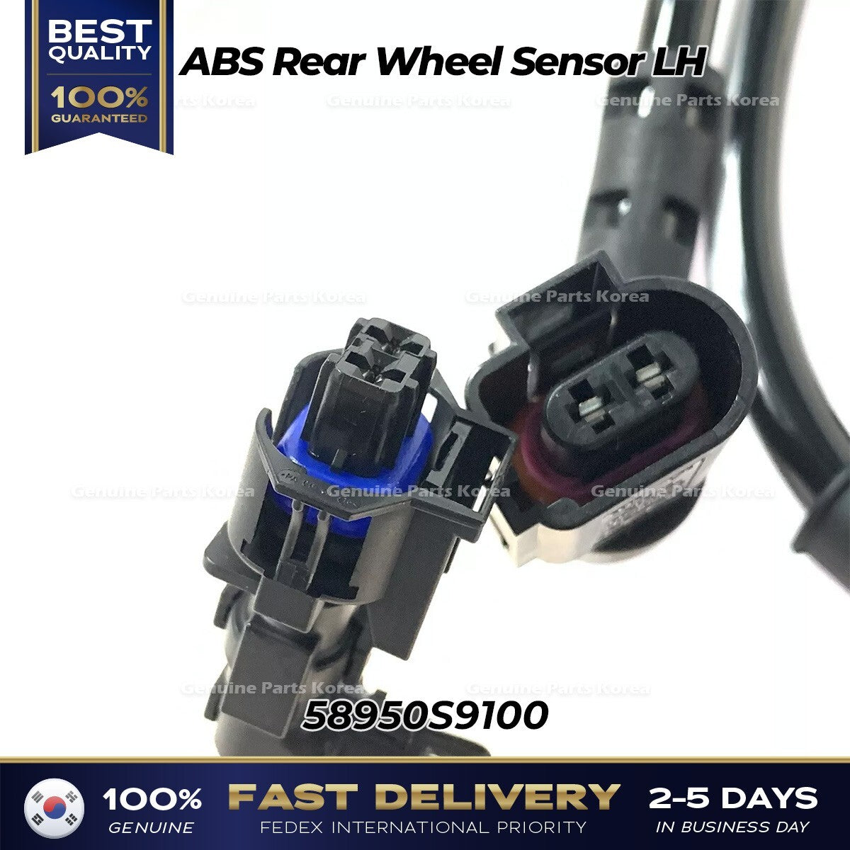 Genuine ABS Rear Wheel Sensor LH 58950S9100 for Hyundai Palisade