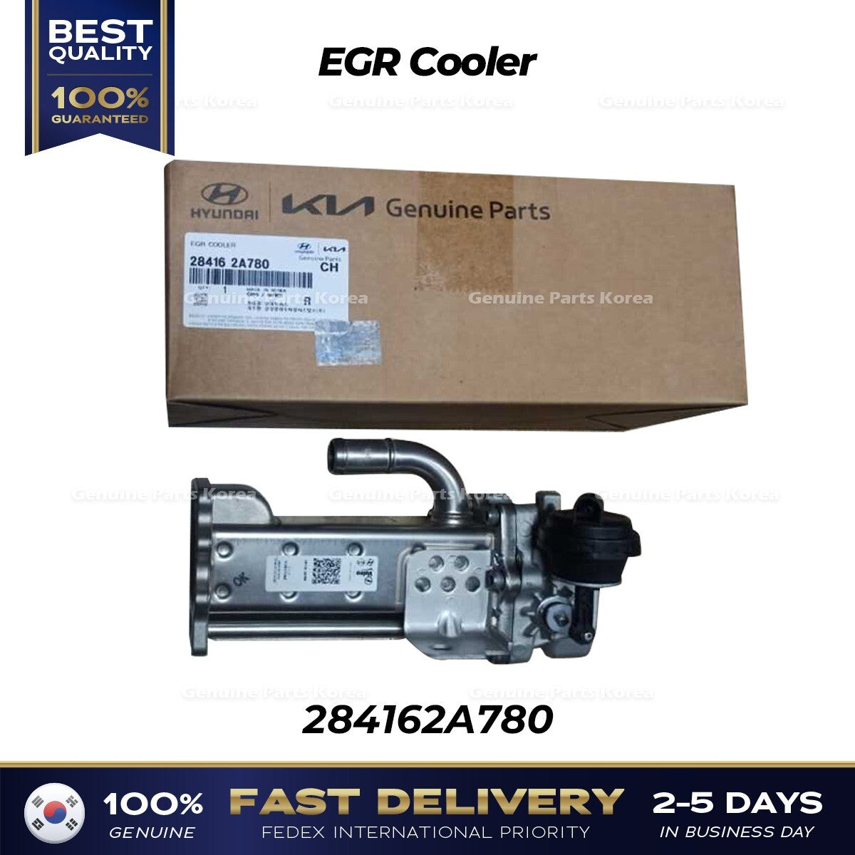 Genuine EGR Cooler 284162A780 for Hyundai Accent Kona