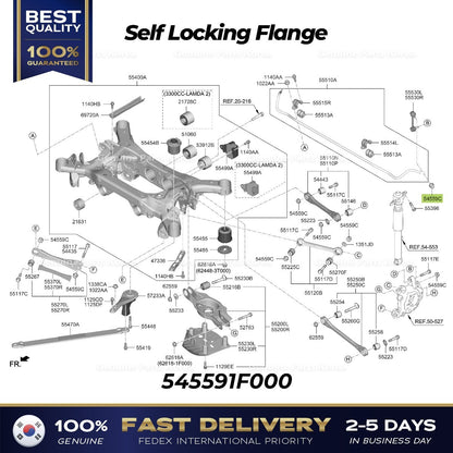Genuine Self Locking Flange 545591F000 for Hyundai Kia