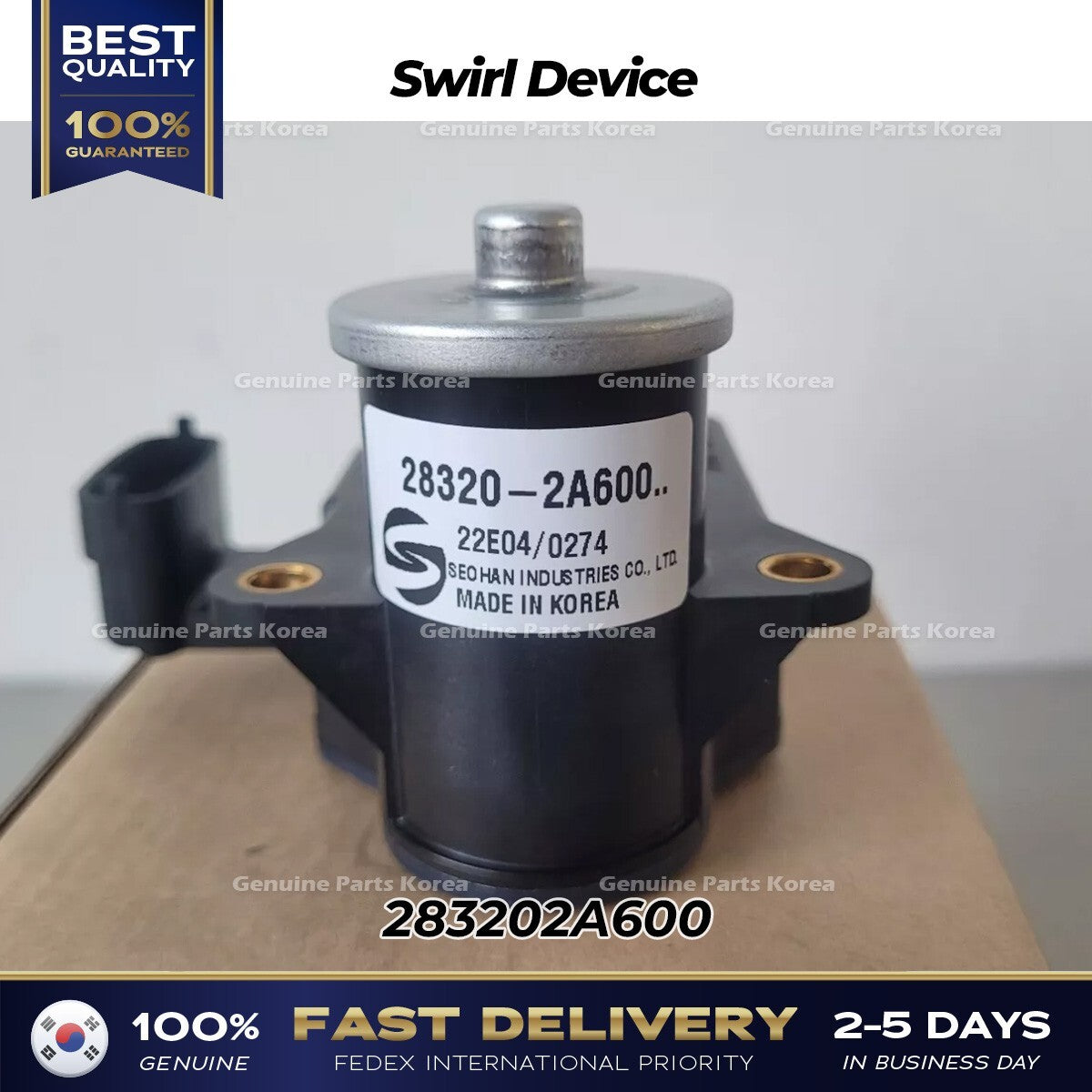 Genuine Swirl Device 283202A600 for Hyundai Accent Elantra Tucson