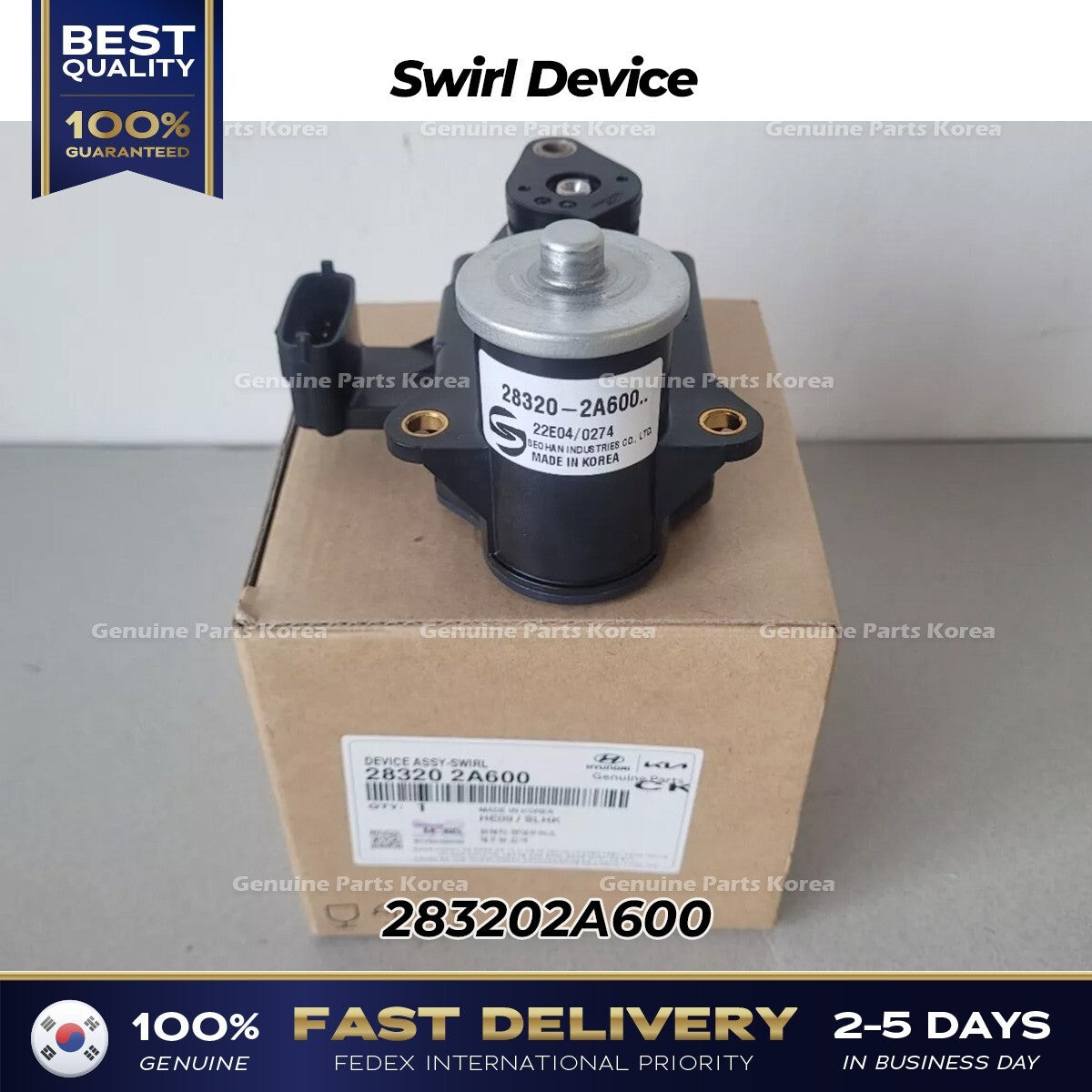 Genuine Swirl Device 283202A600 for Hyundai Accent Elantra Tucson