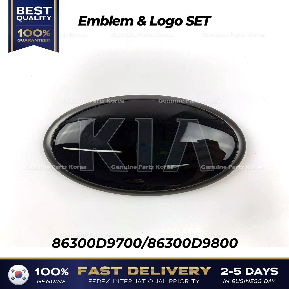 Genuine Emblem & Logo SET 86300D9700 86300D9800 for Kia Sportage
