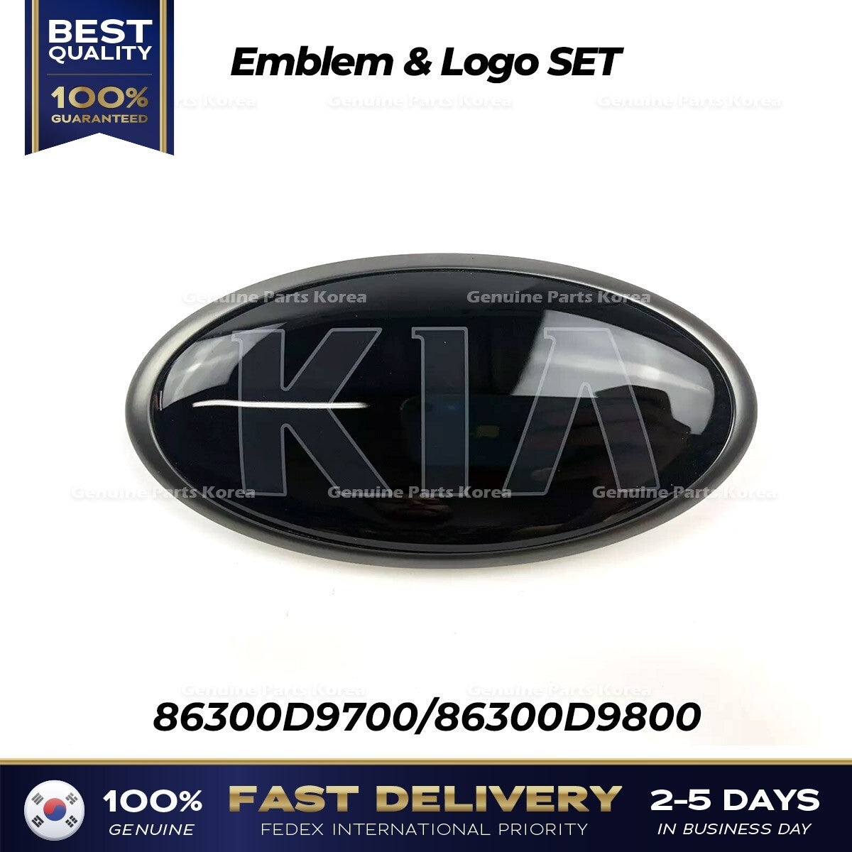 Genuine Emblem & Logo SET 86300D9700 86300D9800 for Kia Sportage