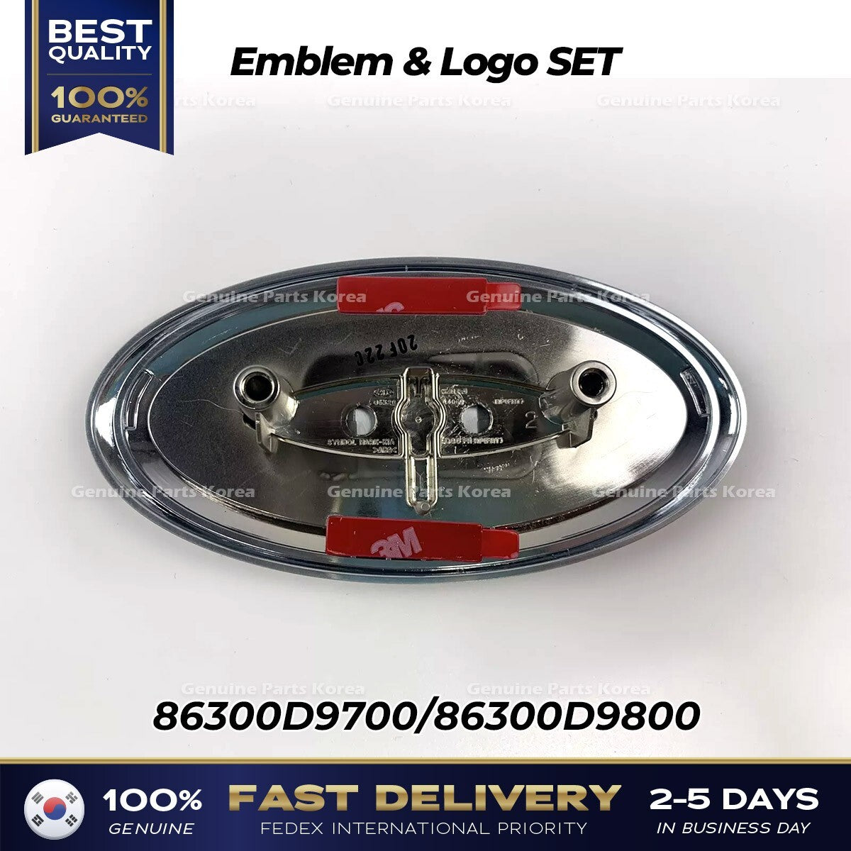 Genuine Emblem & Logo SET 86300D9700 86300D9800 for Kia Sportage