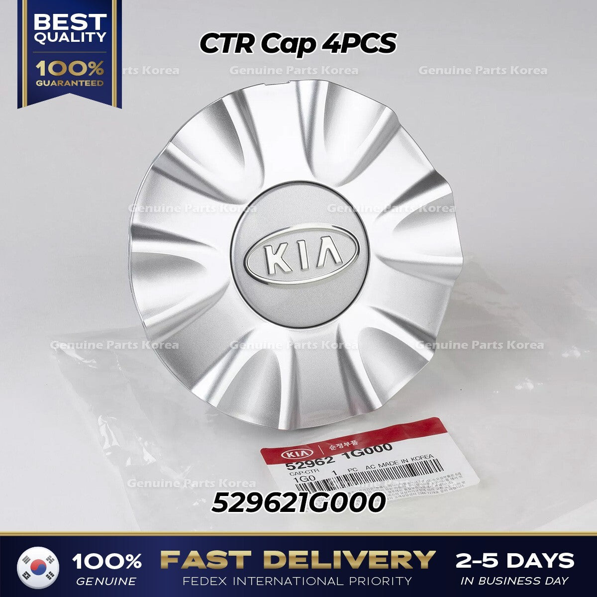 Genuine Center Cap 4PCS 529621G000 for Kia Rio