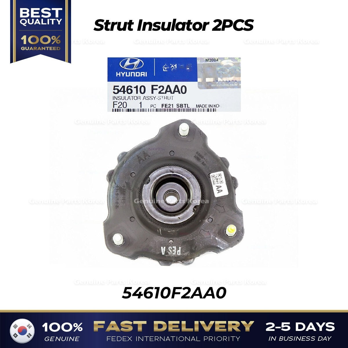 Genuine Strut Insulator 2PCS 54610F2AA0 for Hyundai Elantra Kia Forte