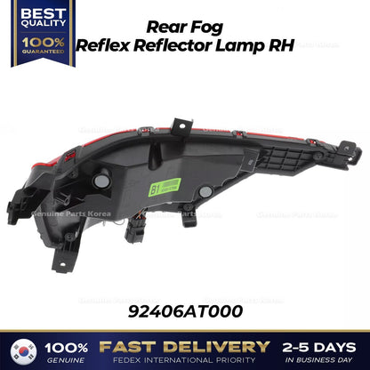 Genuine Rear Fog Reflex Reflector Lamp RH 92406AT000 for Kia Niro