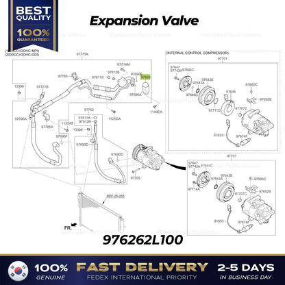 Genuine Expansion Valve 976262L100 for Hyundai Elantra Kia Forte
