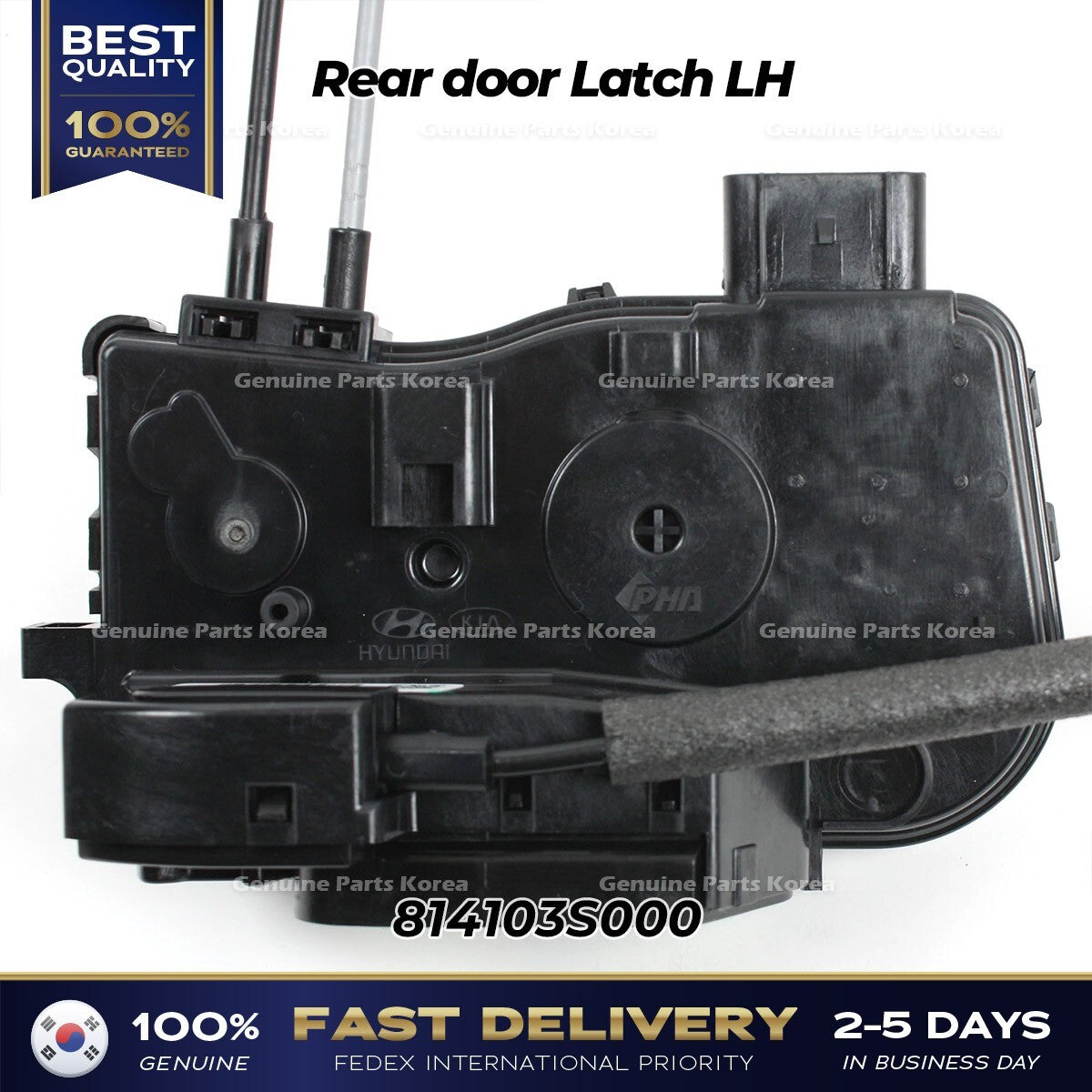 Genuine Rear door Latch LH 814103S000 for Hyundai Sonata
