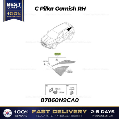 Genuine C Pillar Garnish RH 87860N9CA0 for Hyundai Tucson
