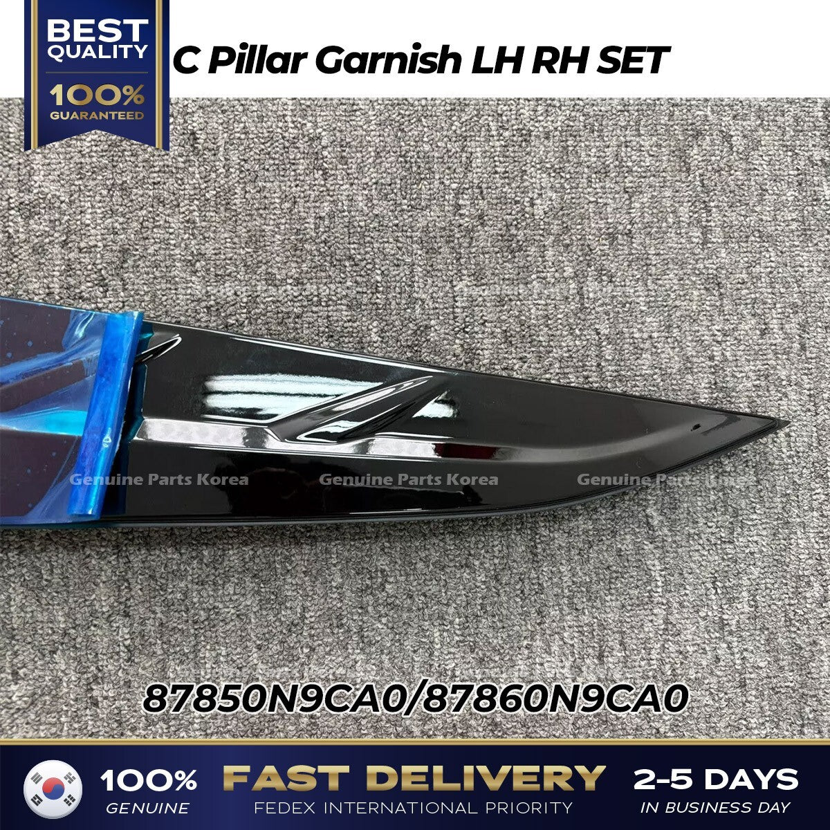 Genuine C Pillar Garnish LH RH SET 87850N9CA0 87860N9CA0 for Hyundai Tucson