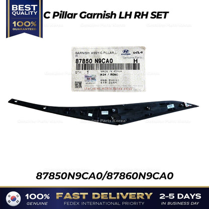 Genuine C Pillar Garnish LH RH SET 87850N9CA0 87860N9CA0 for Hyundai Tucson