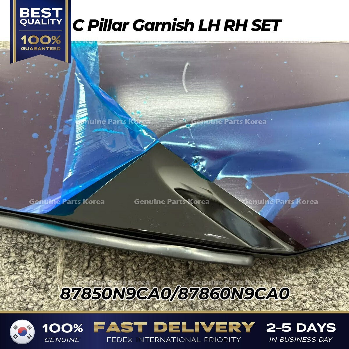 Genuine C Pillar Garnish LH RH SET 87850N9CA0 87860N9CA0 for Hyundai Tucson