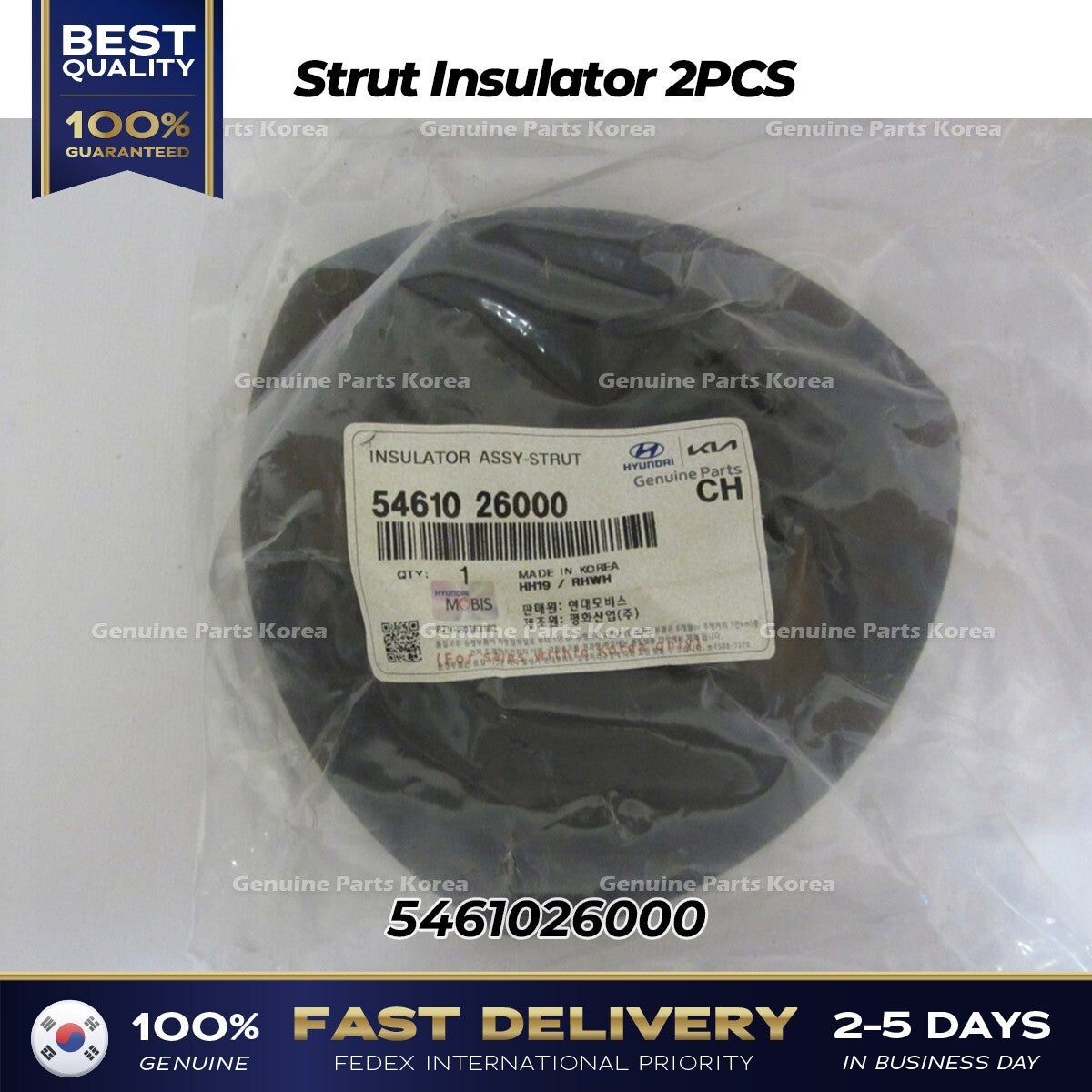Genuine Strut Insulator 2PCS 5461026000 for Hyundai Santa Fe