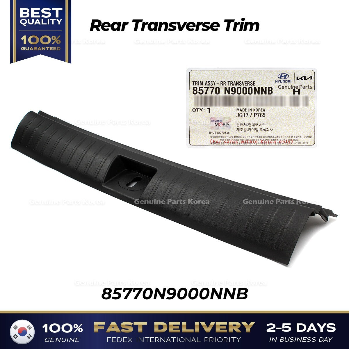 Genuine Rear Transverse Trim 85770N9000NNB for Hyundai Tucson