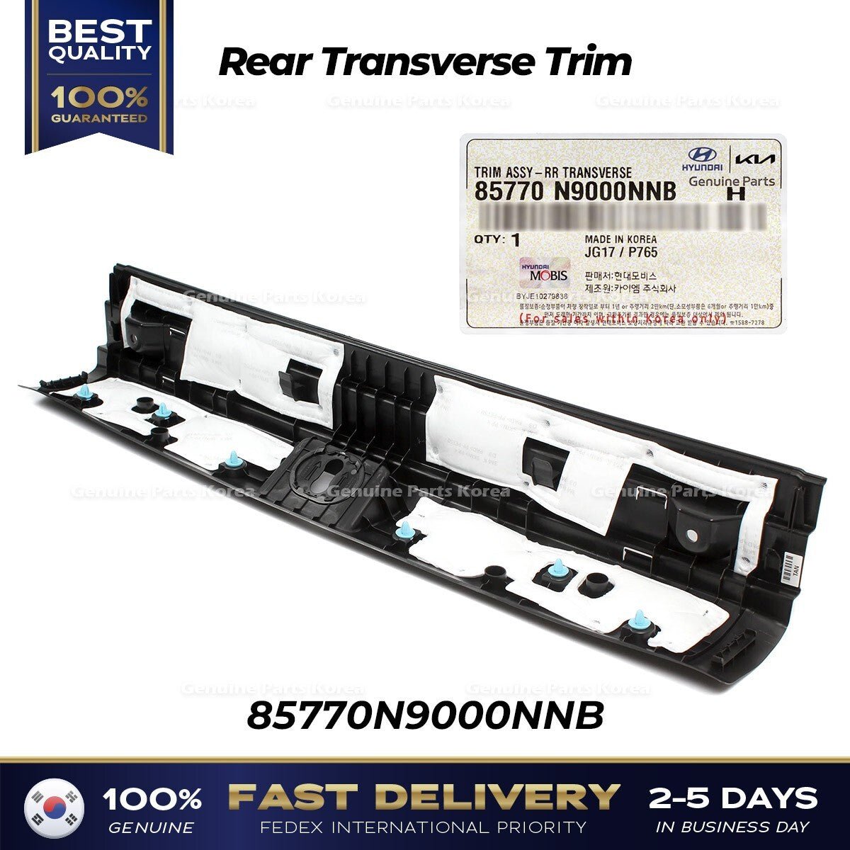 Genuine Rear Transverse Trim 85770N9000NNB for Hyundai Tucson