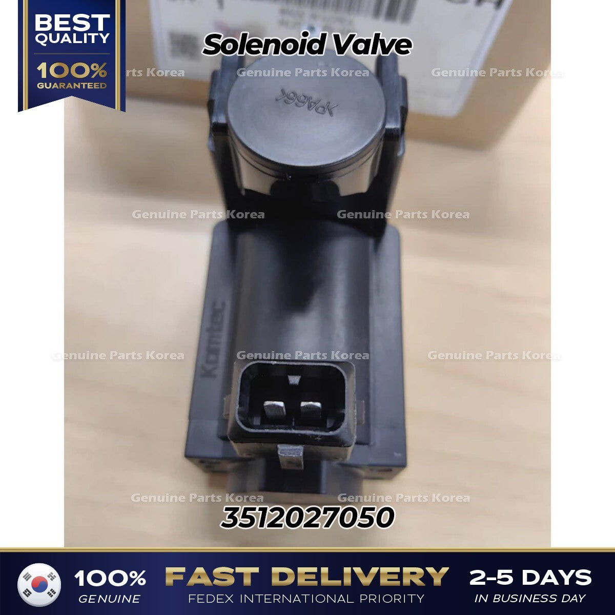 Genuine Solenoid Valve 3512027050 for Hyundai Accent Santa Fe