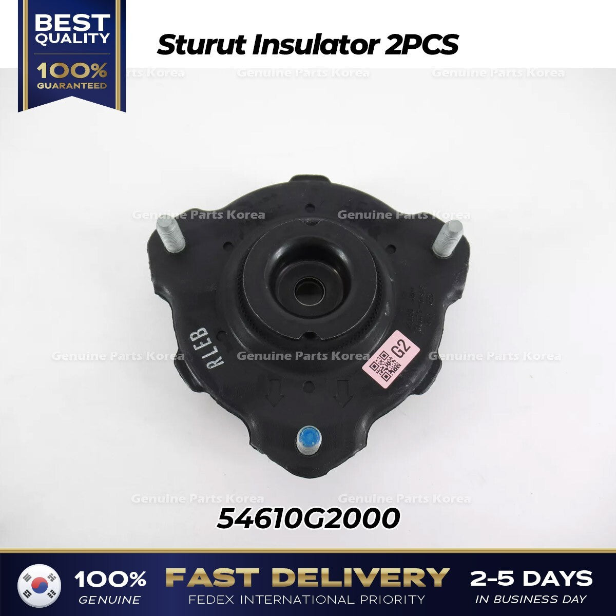 Genuine Sturut Insulator 2PCS 54610G2000 for Kia Forte Niro
