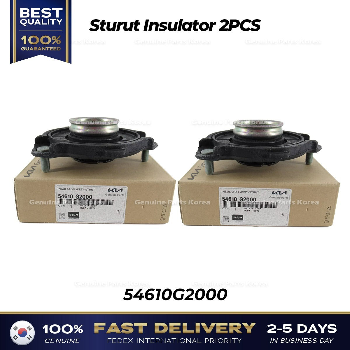 Genuine Sturut Insulator 2PCS 54610G2000 for Kia Forte Niro