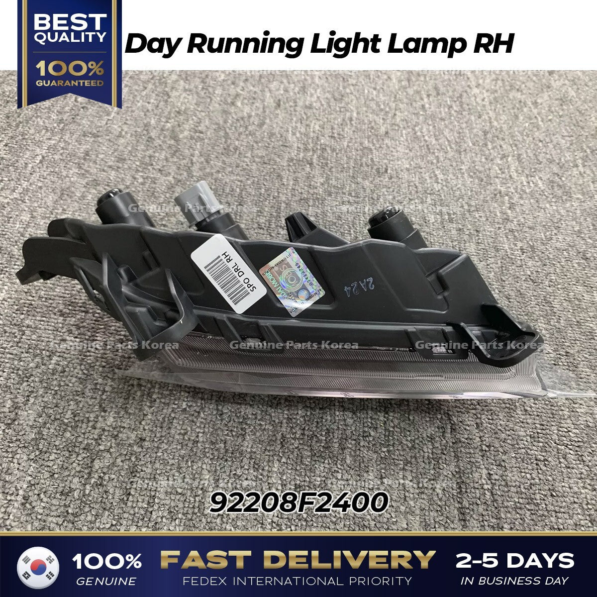 Genuine Day Running Light Lamp RH 92208F2400 for Hyundai Elantra