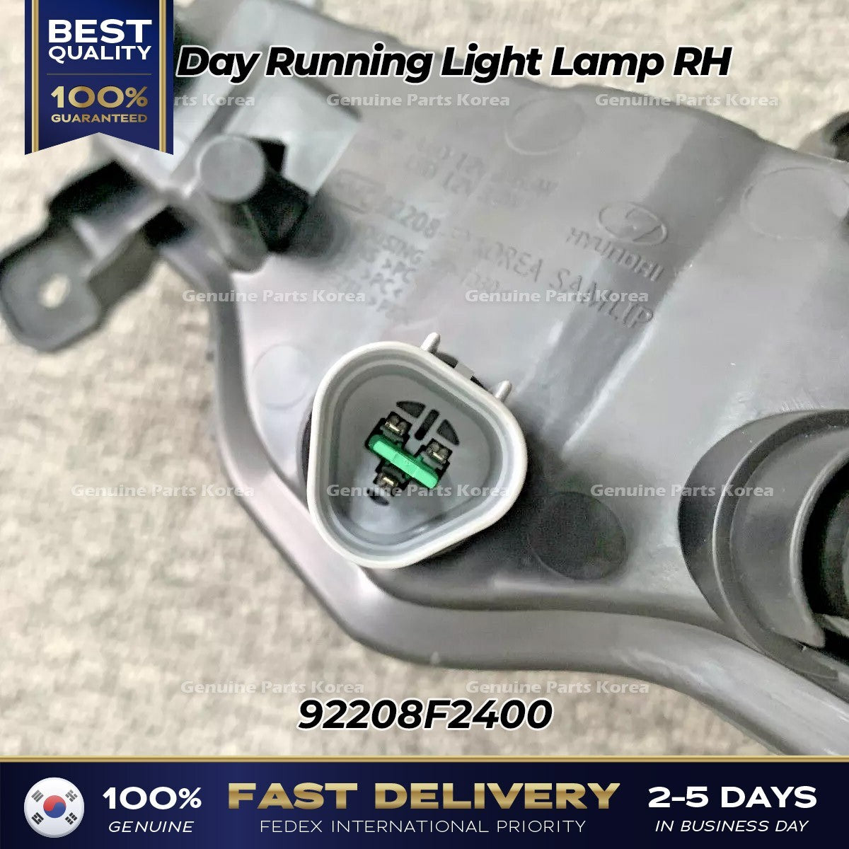 Genuine Day Running Light Lamp RH 92208F2400 for Hyundai Elantra