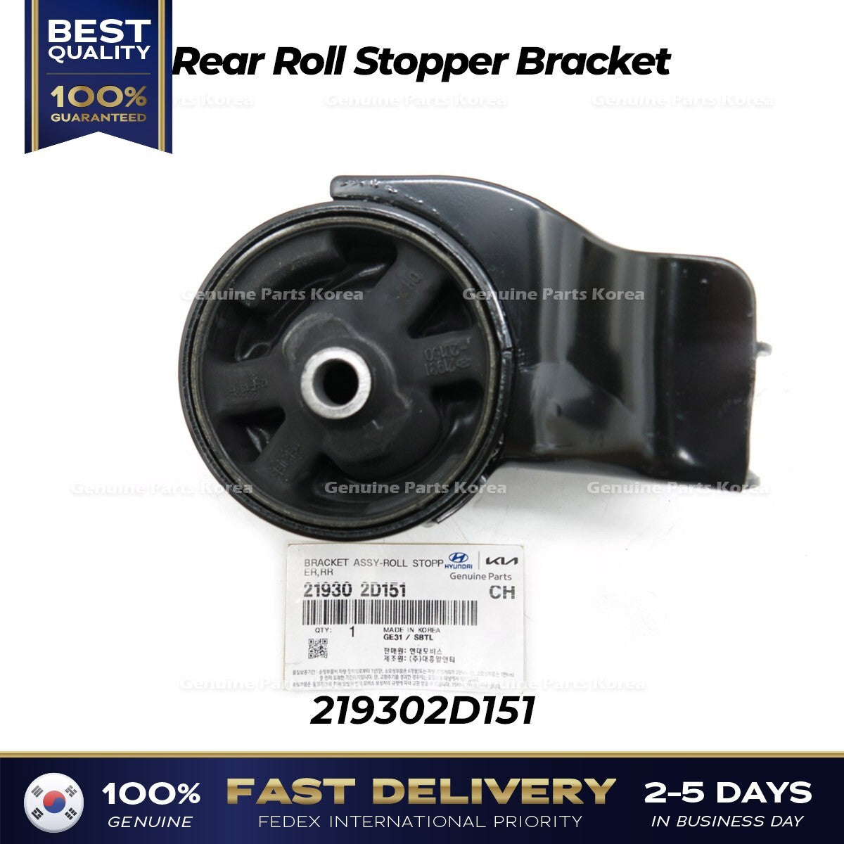 Genuine Rear Roll Stopper Bracket 219302D151 for Hyundai Elantra Tiburon
